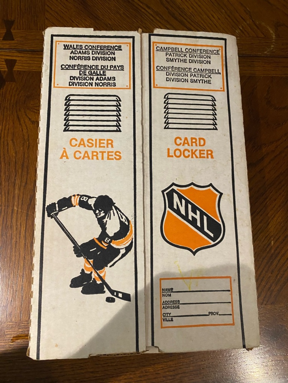 1980's O-Pee-Chee / Bazooka NHL Hockey Card Storage Locker (Box Only)